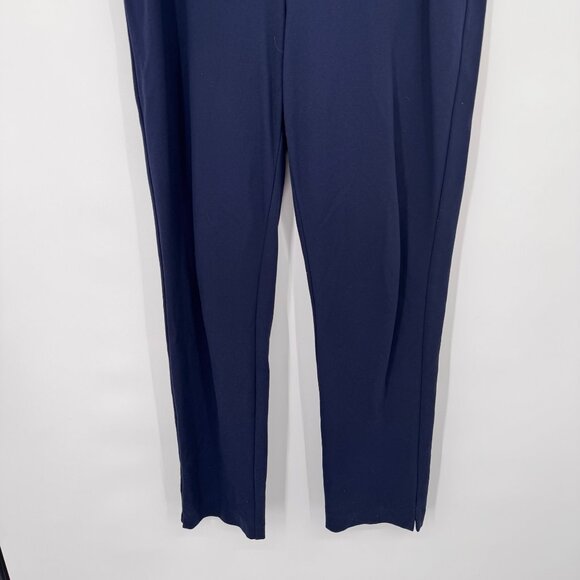 Chicos 3 Womens Navy Blue Straight Leg Pants ponte knit size XL - Picture 6 of 12